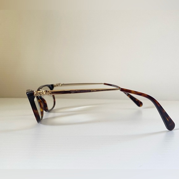 Coach Eyeglasses HC6110 Frame Dark Tortoise 5485 Size 50-16-140 Gold Accent Logo - Picture 5 of 13